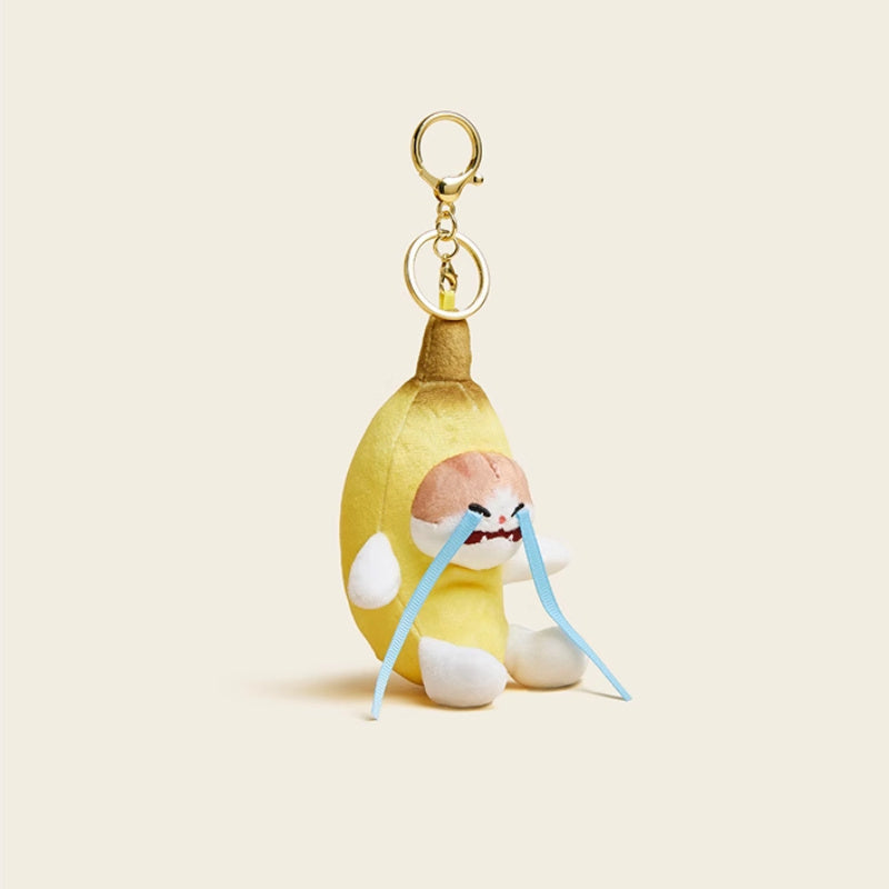 Crying Banana Plush Doll Pendant Cartoon Key Button