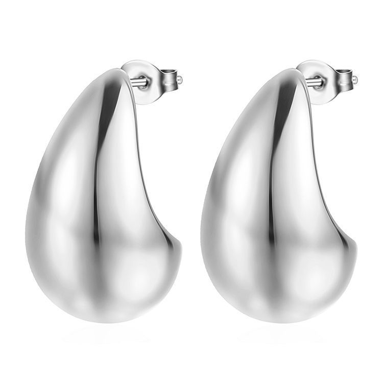 Women's Fashion Stainless Steel Droplet Earrings