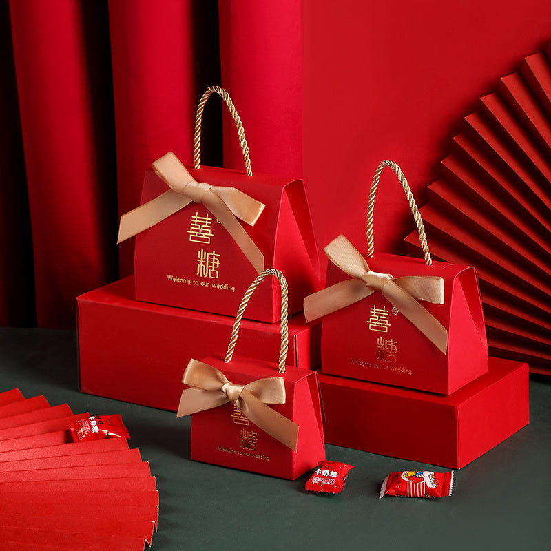 Wedding Candy Box Portable Chinese Style Wedding Candy Gift Box - Jewel Nexus