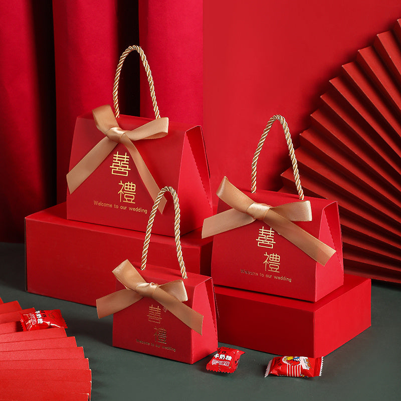 Wedding Candy Box Portable Chinese Style Wedding Candy Gift Box - Jewel Nexus