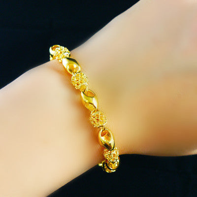 Bracelet en laiton plaqué or