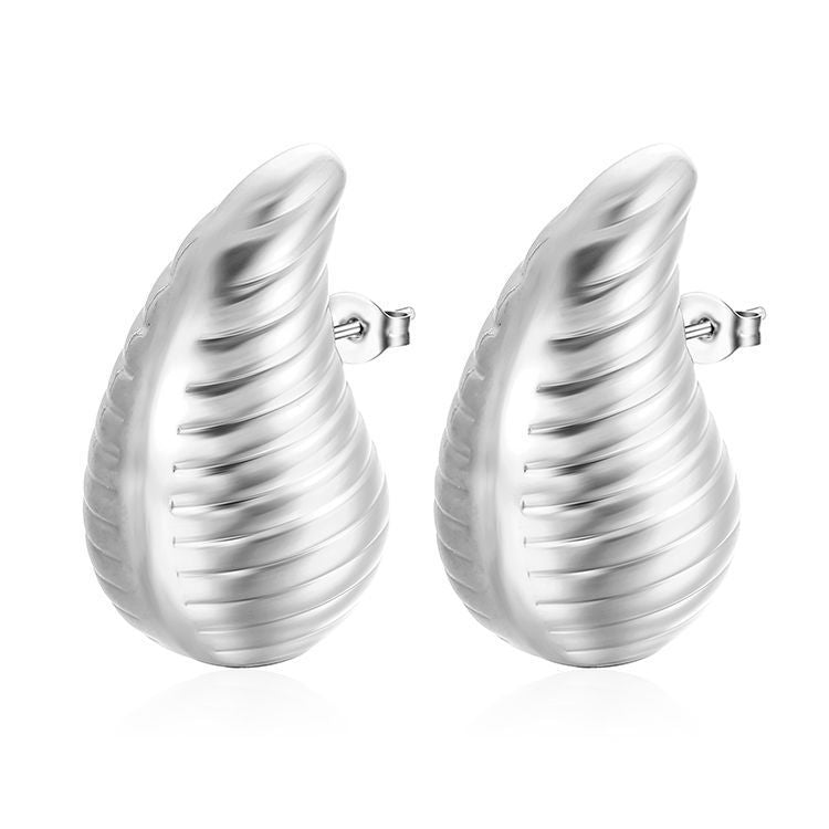 Women's Fashion Stainless Steel Droplet Earrings