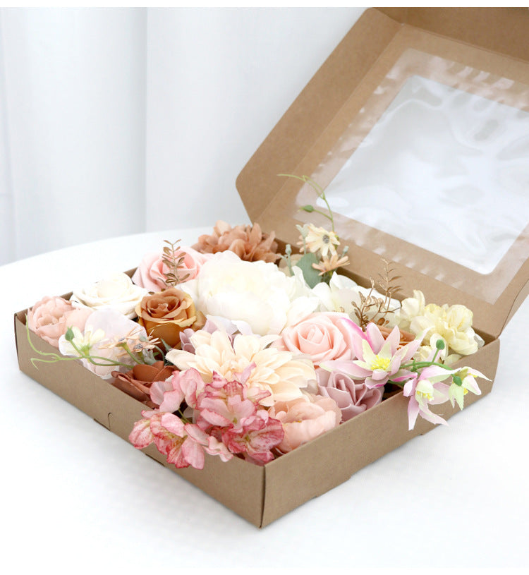 Flower Box Wedding Birthday Party Gift Wedding Bridesmaid Bridal Bouquet - Jewel Nexus