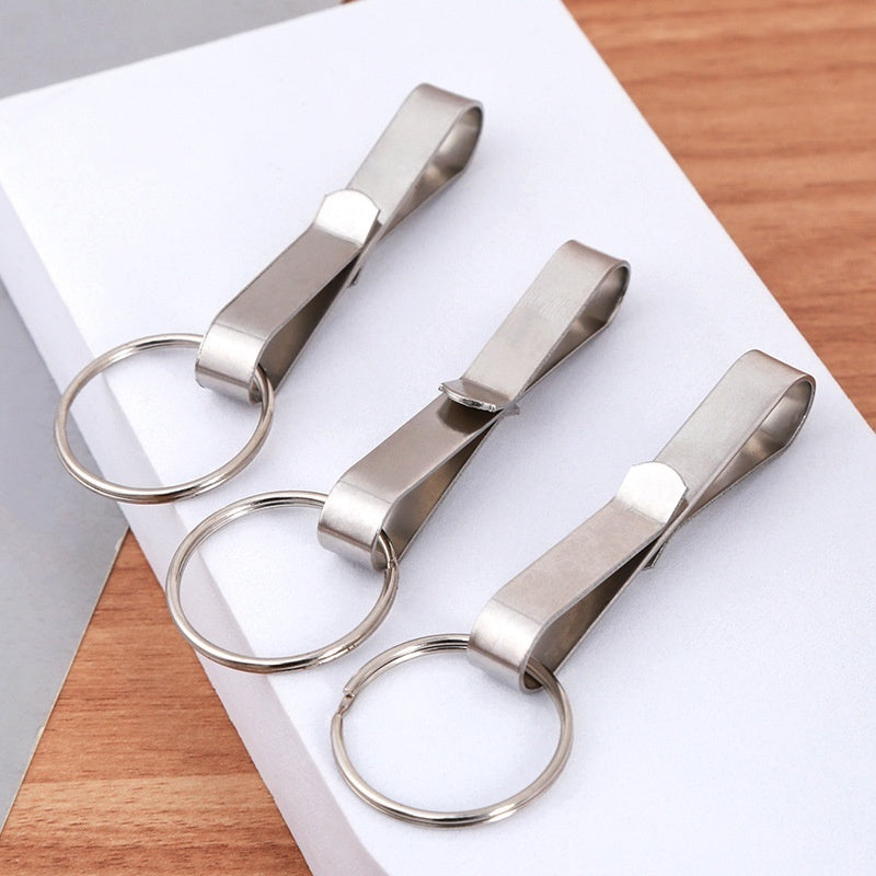 Stainless Steel Key Ring Old Pendant