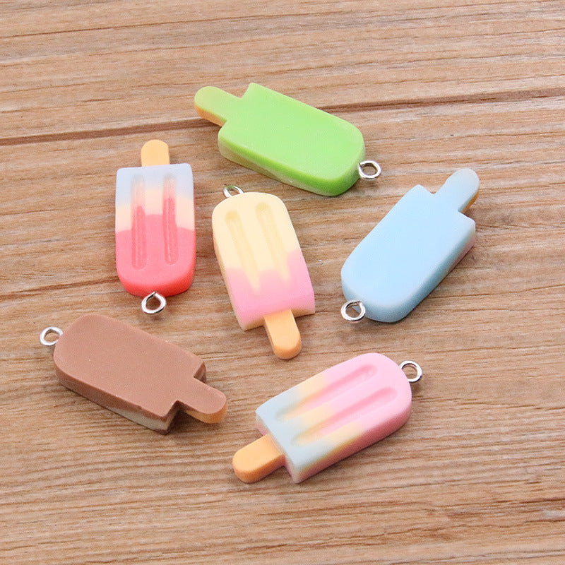 DIY Resin Accessories Gradient Popsicle Sticks Pendant