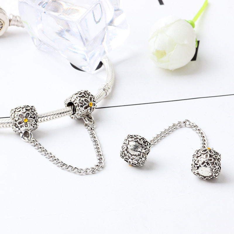 Bracelet tête de souris DIY, perles en alliage de diamant, accessoires de mode