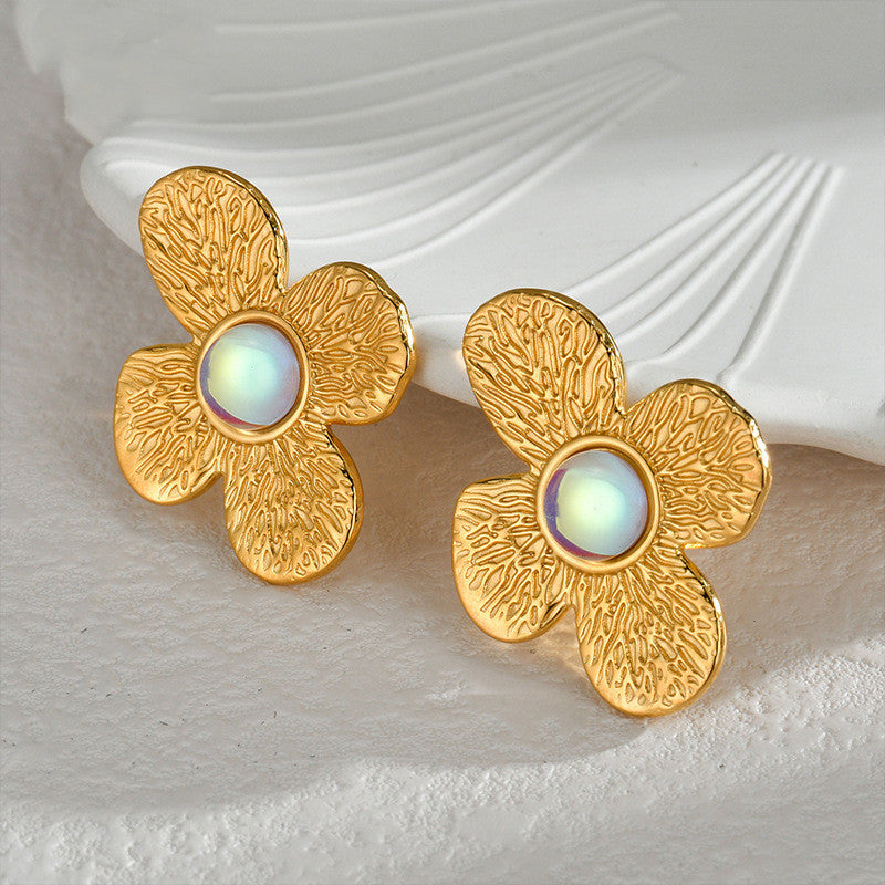 Fashion Simple And Irregular Flower Earrings