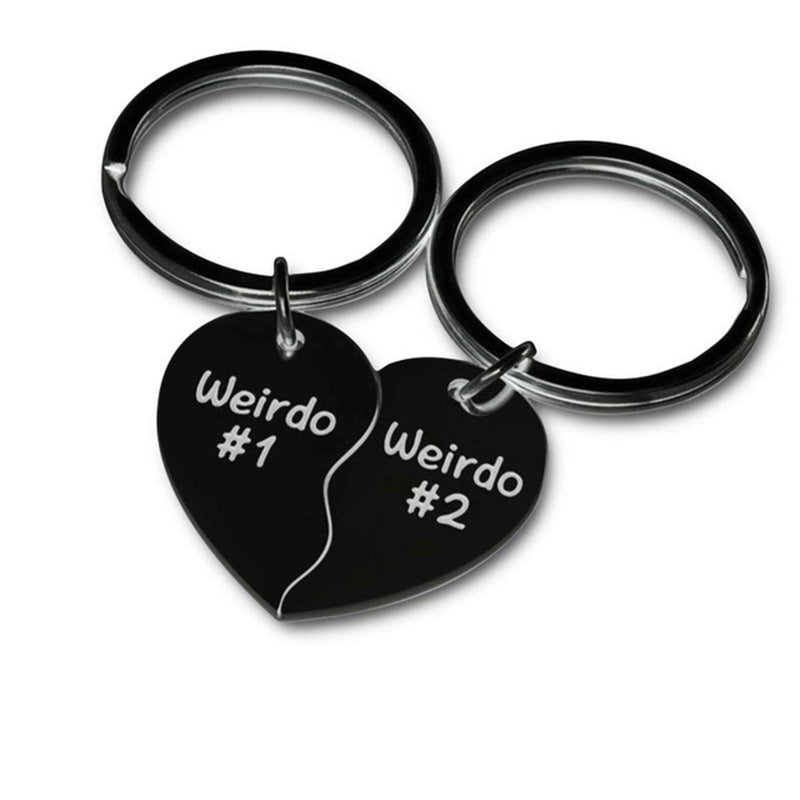 Love Stainless Steel Lettering Keychain Pendant Friend Couple