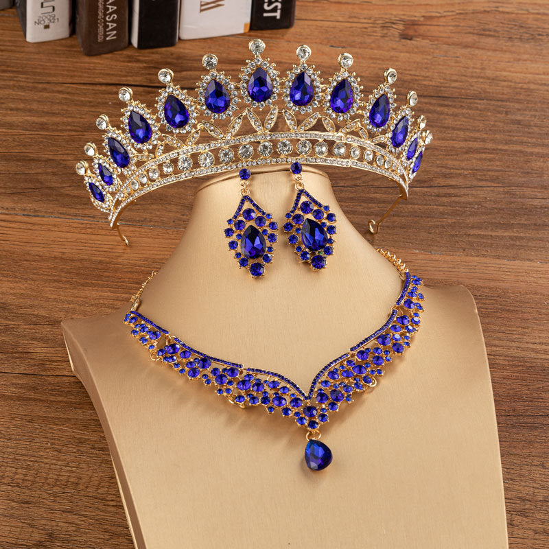 Bridal Crown Wedding Alloy Diamond Crown Fashion Elegant Headdress - Jewel Nexus