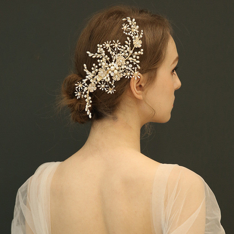Bridal Headdress Handmade Hair Carson Tied Women's Side Clip - Jewel Nexus