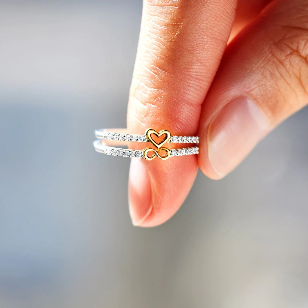 European American Style Zircon Inlaid Ring - Jewel Nexus