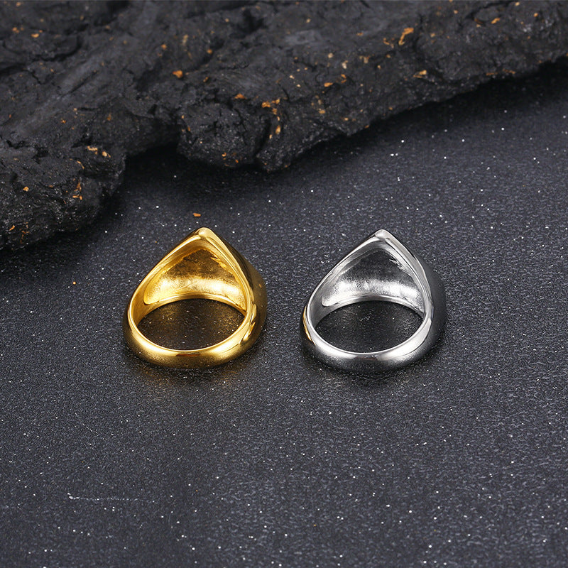 Fashion Triangle Stainless Steel Men's Ring - Jewel Nexus