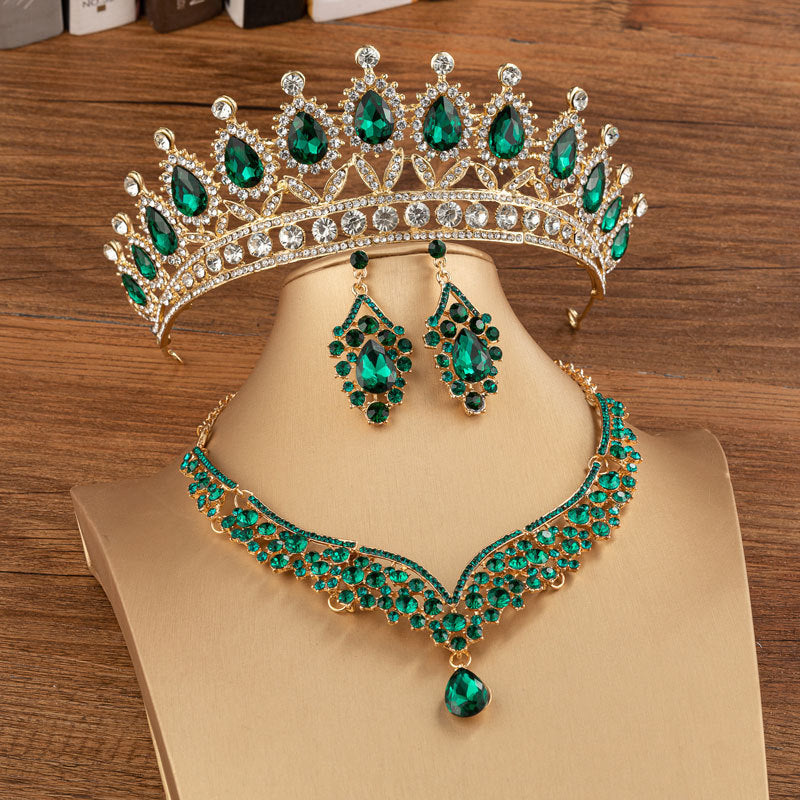 Bridal Crown Wedding Alloy Diamond Crown Fashion Elegant Headdress - Jewel Nexus