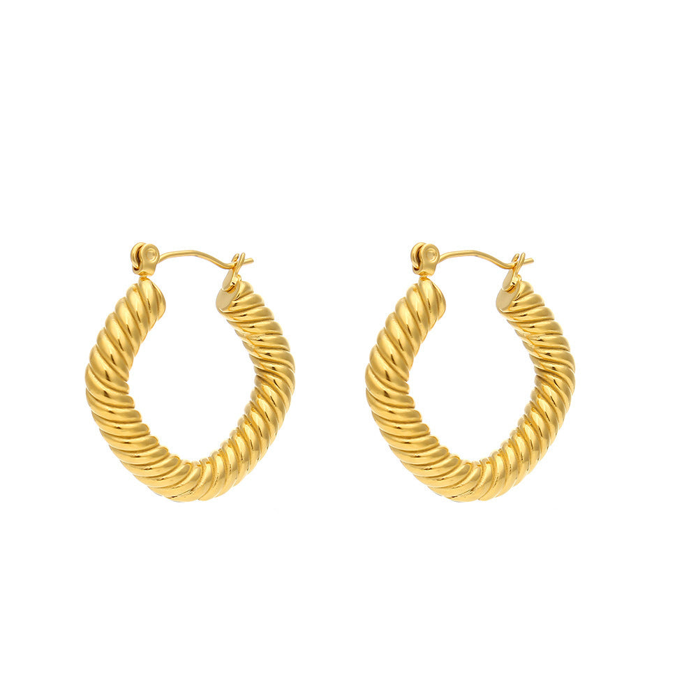 Quadratische Ohrringe „Emani Twist“