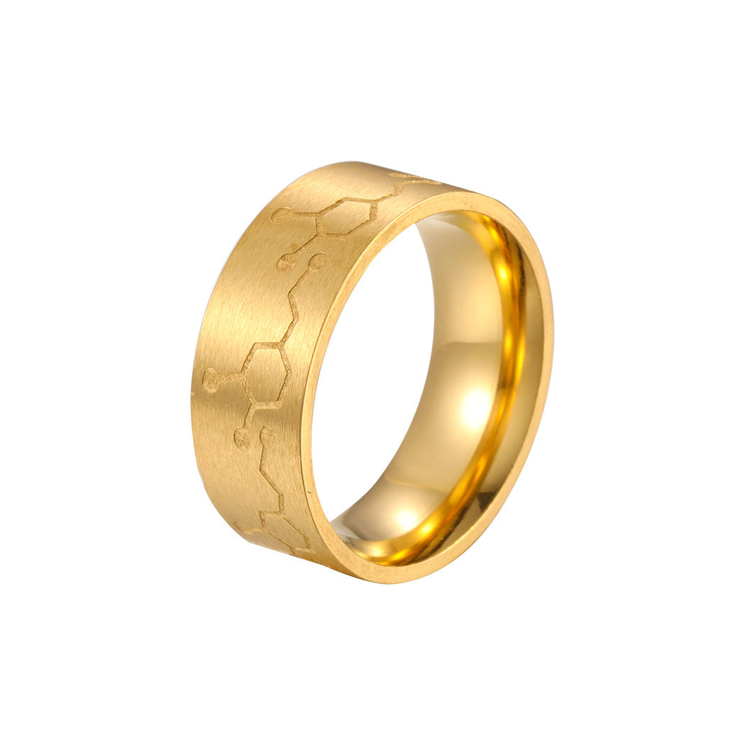Style Stainless Steel Dopamine Ring Lovers Ring - Jewel Nexus