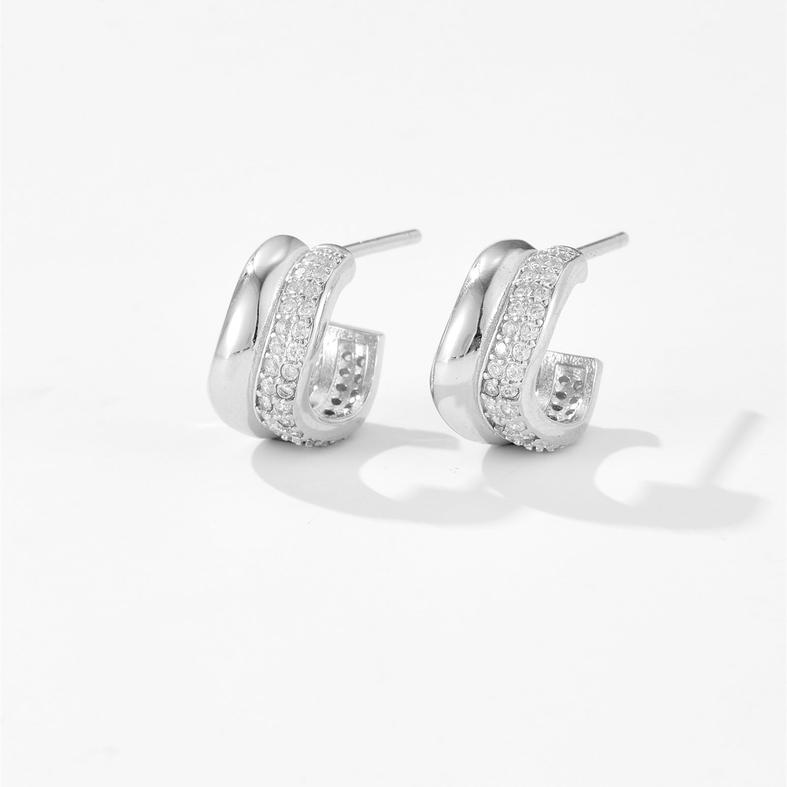 Geometric Circle High-grade S925 Sterling Silver Earrings For Women