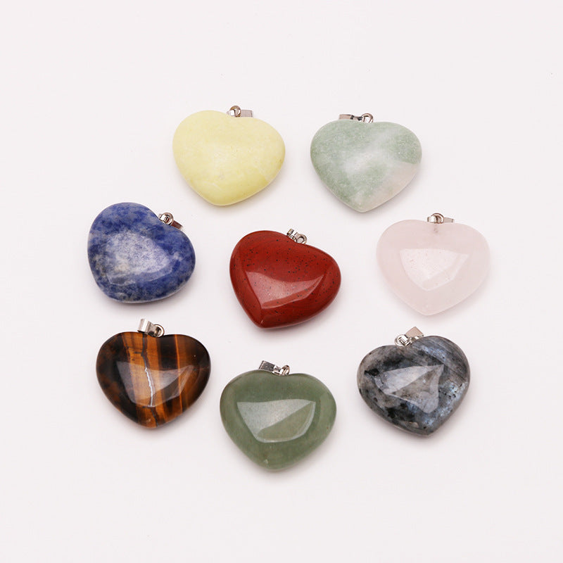 Natural Stone Crystal Agate Heart-shaped Stone Boxed