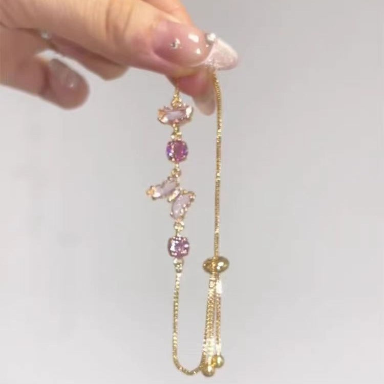 Colorized Butterfly Zircon Bracelet For Women All-match Jewelry - Jewel Nexus