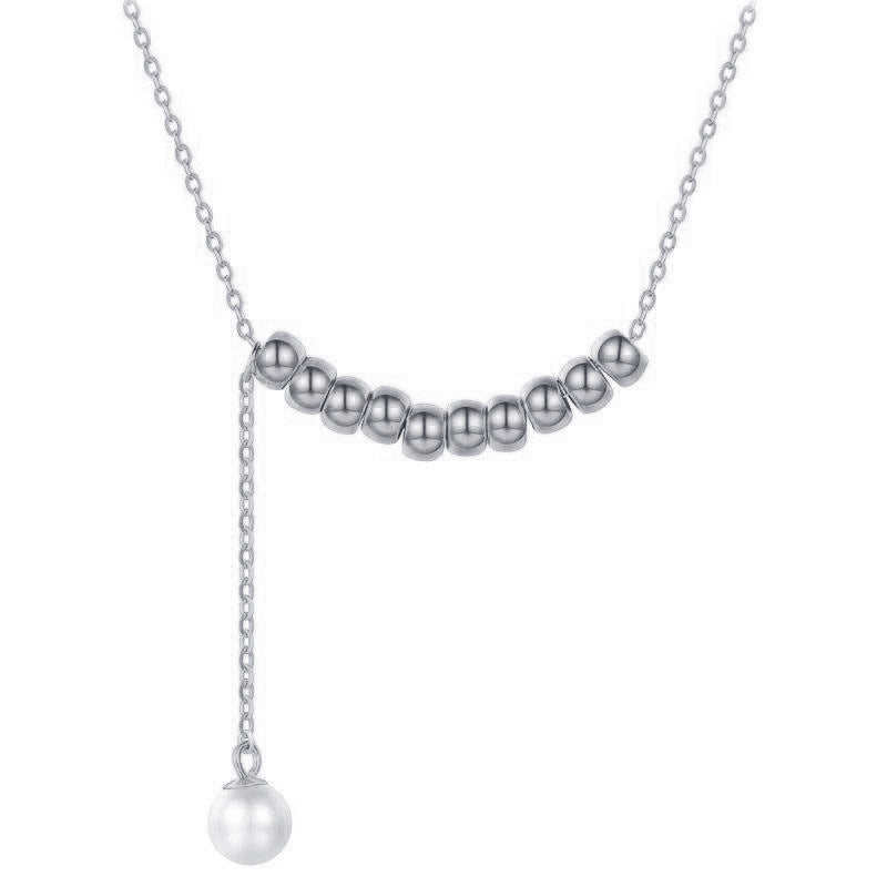 Year Of Birth S925 Silver Female Sliver Beads Perfect Pearl Chain Set