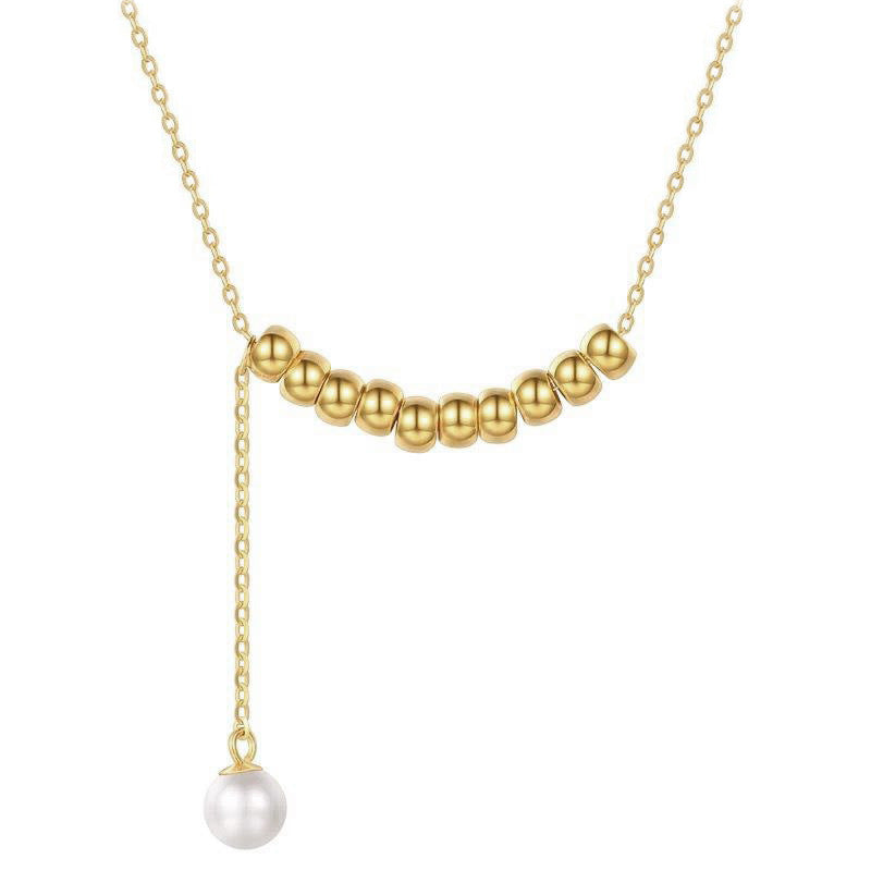 Geburtsjahr S925 Silber Weibliche Splitter Perlen Perfekte Perle Kette Set