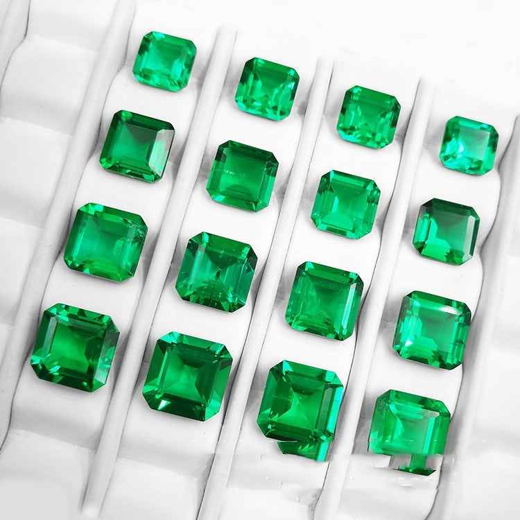 Synthetic Emerald Small Octagonal Bare Stone