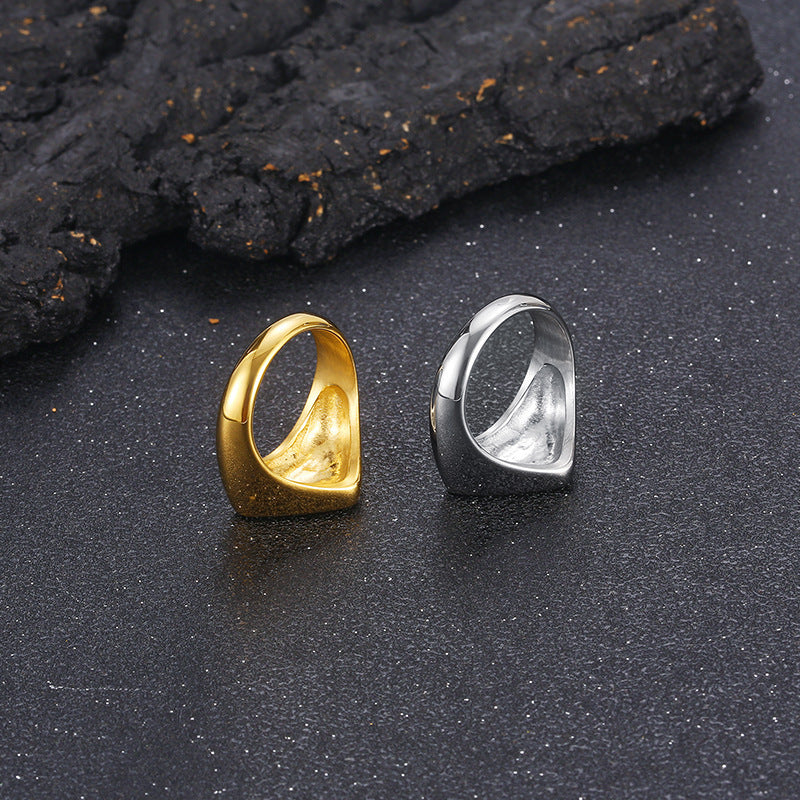 Fashion Triangle Stainless Steel Men's Ring