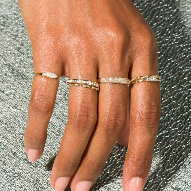 Women's Fashion Gold-plated Simple Thin Ring - Jewel Nexus