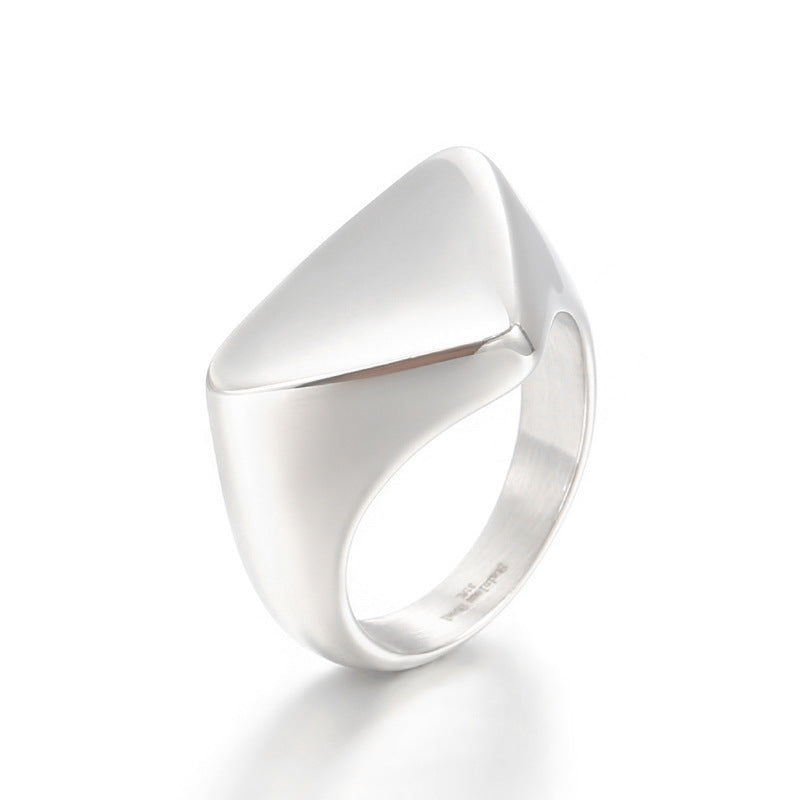 Fashion Triangle Stainless Steel Men's Ring