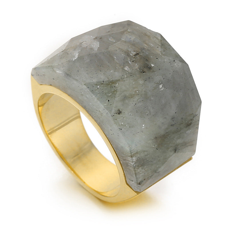Women's Fashion Natural Stone Ring - Jewel Nexus