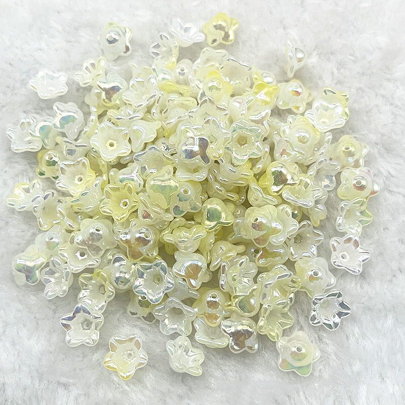 Acrylic Mabei Magic Color Small Horn Flower Lily Diy Accessories Scattered Beads