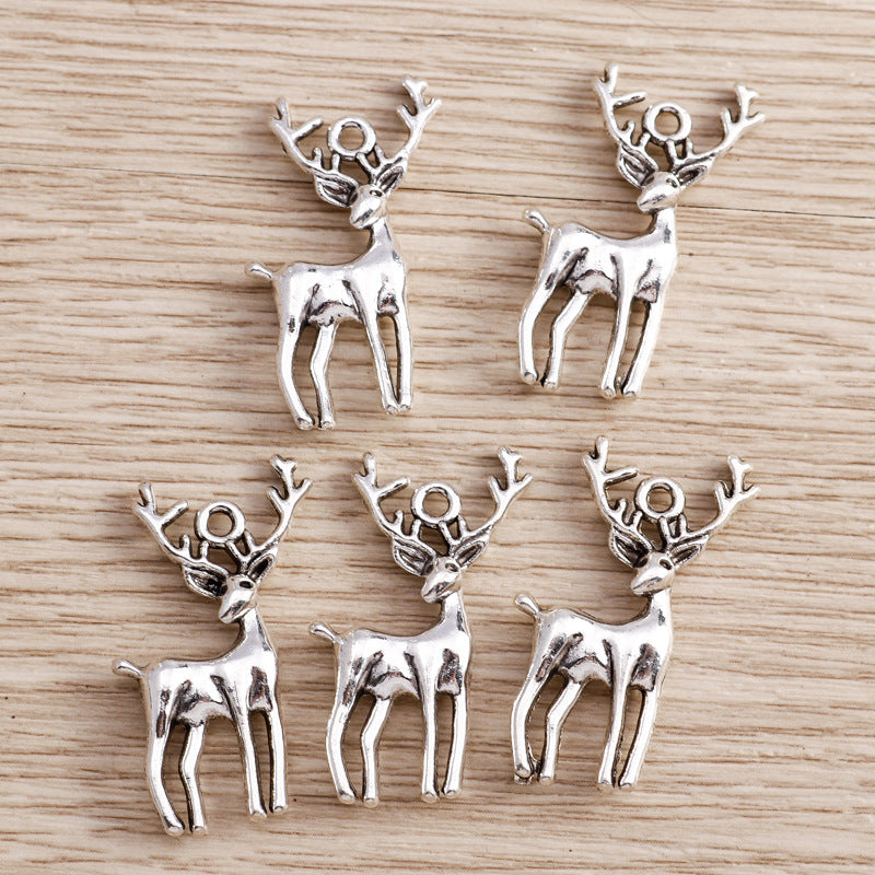Electroplated Alloy Christmas Accessories Animal Pendant