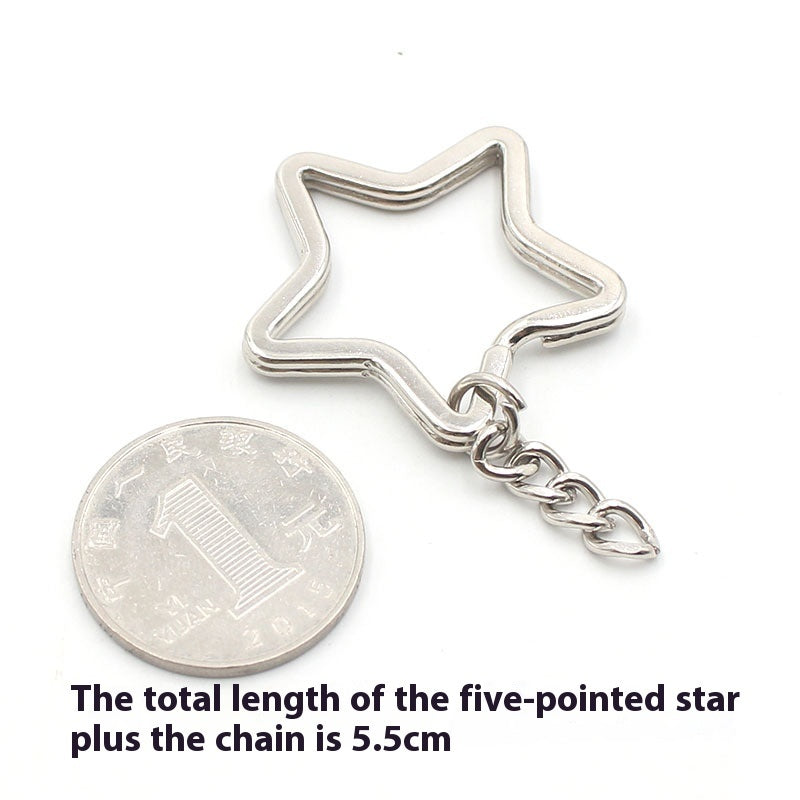 Silver Personalized Keychain Mobile Phone Pendant With Chain